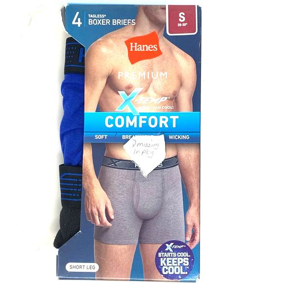 Hanes Men's Premium X-Temp Tagless Boxer Briefs Size Small 28-30" - Picture 6 of 6
